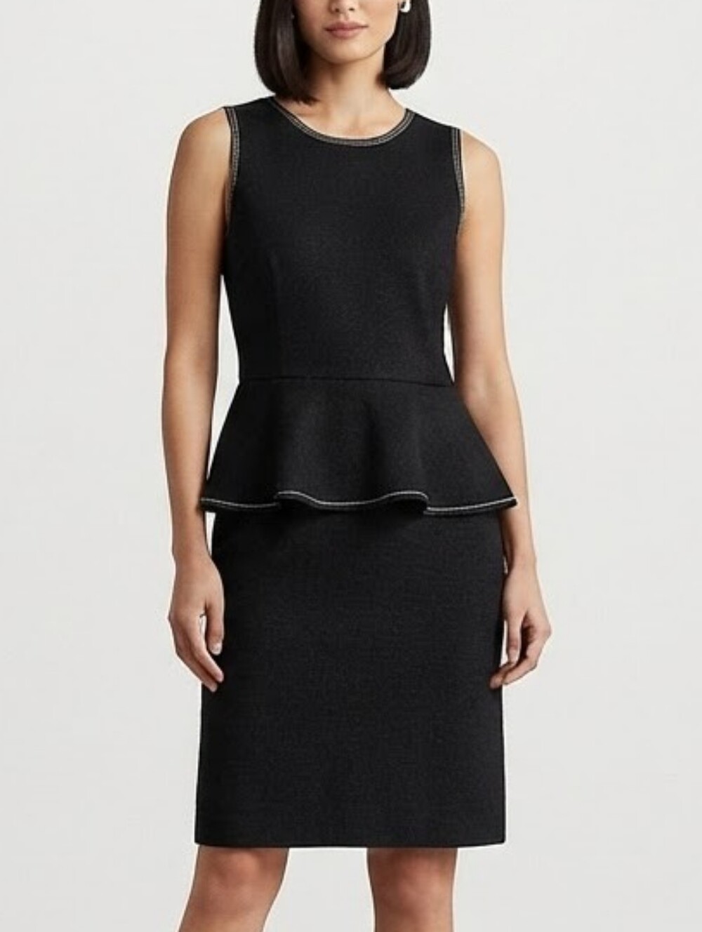 NEVER WORN Ann Taylor Petite Peplum Sheath Sleeveless Tank Dresz Sz 12P